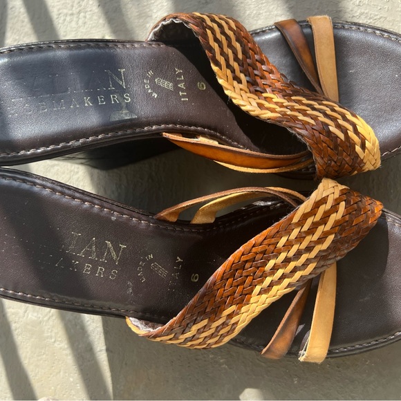 Italian leather wedges size 6 - Picture 4 of 4